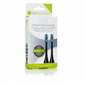 Beconfident Sonic Toothbrush Heads Whitening Black Recambio 2 Unidades