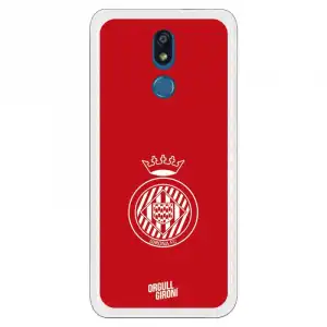 Funda Oficial Girona Fc Escudo Equi Roja Para Lg K40