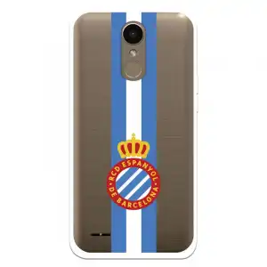 Funda Para Lg K10 2017 Del Rcd Espanyol Escudo Albiceleste Escudo Albiceleste - Licencia Oficial Rcd Espanyol
