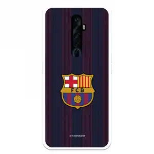 Funda Para Oppo Reno 2z Del Barcelona Rayas Blaugrana - Licencia Oficial Fc Barcelona