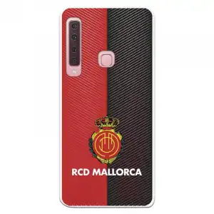Funda Para Samsung Galaxy A9 2018 Del Mallorca Rcd Mallorca Diagonales Transparente - Licencia Oficial Rcd Mallorca