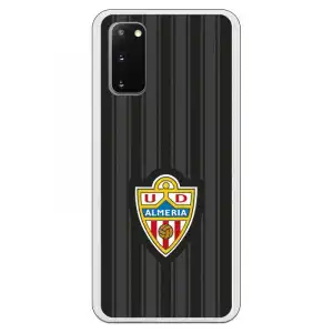 Funda para Samsung Galaxy S20 del UD Almería Fondo Negro Licencia Oficial
