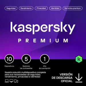 Kaspersky Premium 10 Dispositivos 1 Año Descarga Digital