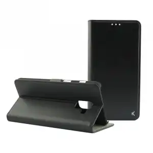 Ksix Funda Folio Standing para Samsung Galaxy A8 Plus 2018 Negra