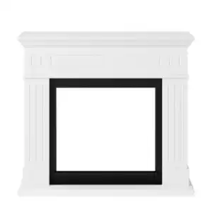 Marco De Chimenea De Mdf Blanco Cremoso Sined Cornice Camino Pienza