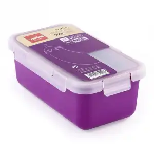 Valira Nomad - Recipiente Rectangular 0.75l En Plástico Cerámico Pbt. Morado