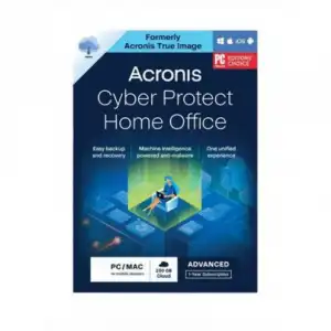 Acronis Cyber Protect Home Office Advanced 250GB Licencia De 1 Año 5 PC/Mac + Móviles Ilimitados Descarga Digital