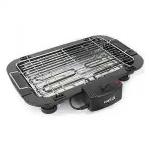 Barbacoa Eléctrica Basic Home 2000w (49 X 36 X 10 Cm) Negro 2000 W