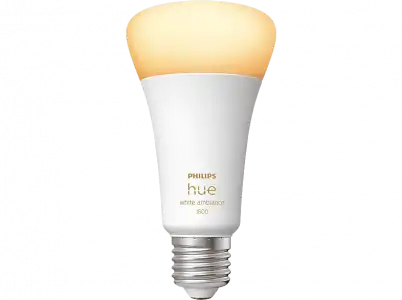 Bombilla inteligente - Philips Hue A60 E27, Luz Blanca de Cálida a Fría, 100W, Compatible con Alexa/Google Home