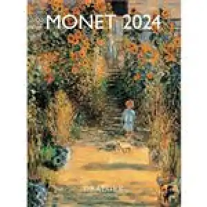 Calendario 2024 Pequeño 16 meses mes visto Monet