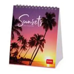 Calendario fotográfico de mesa 2024 Legami 12x14,5 mes visto Sunrise & Sunset multilingüe