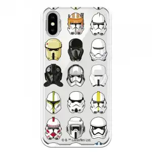 Funda Para iPhone X Oficial De Star Wars Patrón Cascos - Star Wars