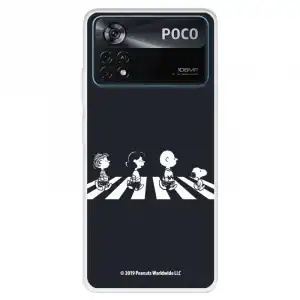 Funda Para Xiaomi Poco X4 Pro Oficial De Peanuts Personajes Beatles - Snoopy