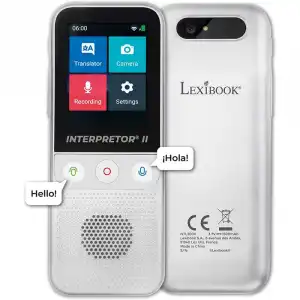 Lexibook Interpretor 2 Traductor de Voz Inteligente Instantáneo con Cámara 137 idiomas