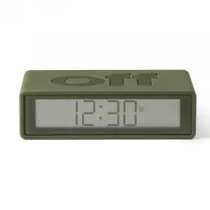 Lexon Flip+ Reloj Despertador Kahki