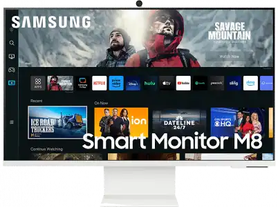 Monitor - Samsung SMART M8 LS32CM801UUXEN, 32", UHD 4K, 4 ms, 60 Hz, WiFi, Bluetooth, Blanco
