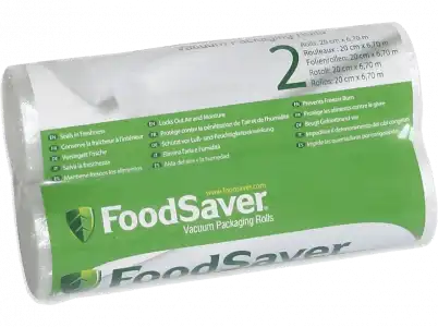 Pack de rollos envasado - FoodSaver FSR 2002-I-065, 2 unidades, 20cm
