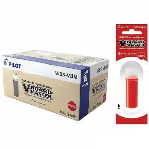 Pilot NRVBMR Caja 12 Recambios para Rotuladores V-Board Master Rojo