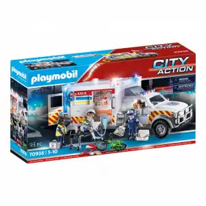 Playmobil Vehículo de Rescate: US Ambulance