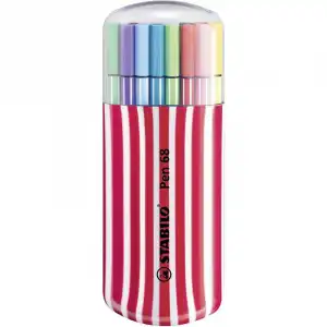 STABILO Pen 68 Estuche Premium Zebrui de 20 Rotuladores