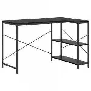 VidaXL Escritorio de Ordenador Aglomerado 110x72x70cm Negro