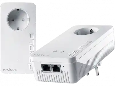 Adaptador Wi-Fi - Devolo Magic 2 WiFi 6 Starter Kit, 5 GHz hasta 1201 Mbps, MU-MIMO, unidades, Blanco