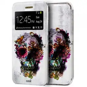 Cool Funda Flip Cover Dibujos Calavera para iPhone 7/8/SE 2020