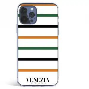 Funda Licencia Oficial Venezia Football Club Fondo Blanco Rayas para iPhone 12 Pro