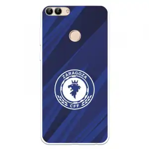 Funda Para Huawei P Smart Del Zaragoza Cf Femenino Escudo Fondo Azul-negro - Licencia Oficial Zaragoza Cf Femenino