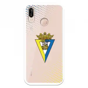 Funda Para Huawei P20 Lite Del Cádiz Escudo Transparente - Licencia Oficial Cádiz Cf