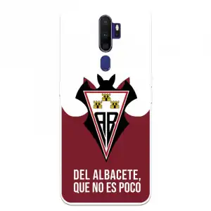 Funda Para Oppo A9 2020 Del Albacete Escudo "del Albacete Que No Es Poco" - Licencia Oficial Albacete Balompié
