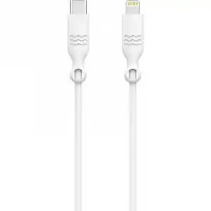Just Green Cable Ecológico Lightning a USB-C Macho/Macho 2m Blanco