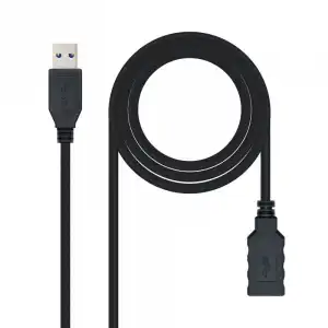 Nanocable Cable USB 3.0 Alargador Macho/Hembra 3m Negro
