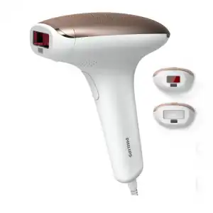 Philips - Depiladora IPL Lumea Serie 7000, Luz Pulsada, Cara Y Cuerpo, 2 Cabezales