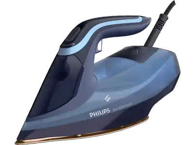 Plancha de vapor - Philips DST8020/20, Calentamiento rápido, Vapor vertical, 240 g, 0.3 L, Azul