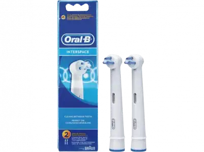 Recambio para cepillo dental - Oral-B IP17, 2 Unidades, Limpieza interdental, Especial ortodoncias, Blanco