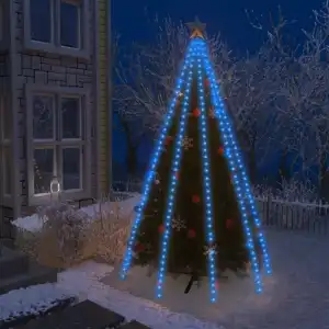 VidaXL Red de Luces para Árbol de Navidad 400 LED Azul 400cm