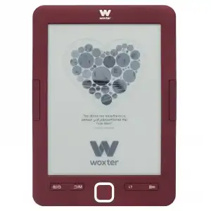 Woxter - EReader Scriba 195, 4GB, 6" E-Ink Pearl, Rojo