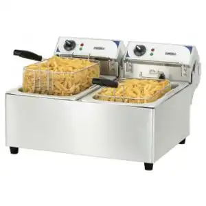 Casselin Freidora Eléctrica 2x10l 2x2800w Acero Inoxidable - Cfe102