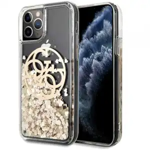 Cool Funda Licencia Guess Liquid Dorado para iPhone 11 Pro