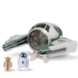 Figura Micro Galaxy Squadron Star Wars Nave Estelar de Yoda 8cm