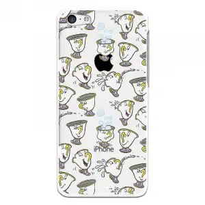Funda Oficial Disney Chip Potts Siluetas Transparente Para iPhone 5c