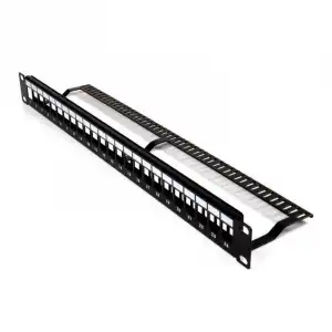 Lapara LA-4010206 Patch Panel para Rack 19" 1U Vacío 24 Puertos Slim UTP