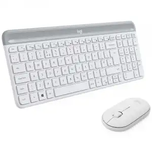 Logitech MK470 Combo Teclado + Ratón Inalámbricos Blancos Teclado Italiano