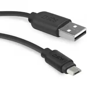 SBS TECABLEMICRO2K Cable USB 2.0 MicroUSB 2m Negro