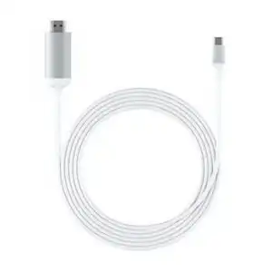 Cable Usb C A Hdmi Resolución 4k 60hz Longitud 175cm Satechi Plateado