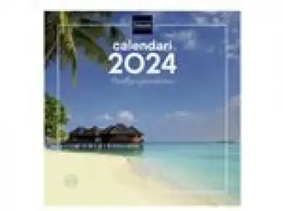 Calendario de pared 2024 Finocam 30x30 Paisajes paradisíacos con espacio para anotaciones catalán