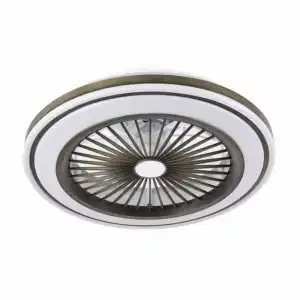 Fabrilamp Pruga Ventilador de Techo con Mando Cuero