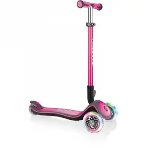 Globber Deluxe Patinete Infantil con Luces Rosa