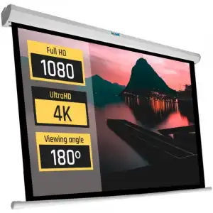 Iggual Pantalla Eléctrica Mural 110" con Control Remoto